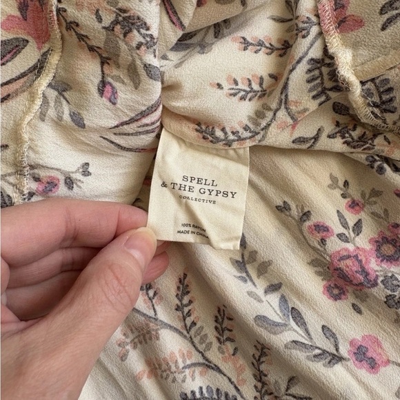 Spell & The Gypsy Collective Maisie Tiered Floral Playdress XS Romantic Feminine - Picture 10 of 11